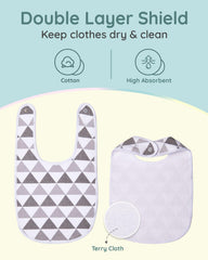 Lilian&Gema soft cotton front and breathable fabric keep baby comfortable during teething