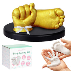 Lilian&Gema baby casting kit front cover shows an all-in-one keepsake starter for newborn memories.