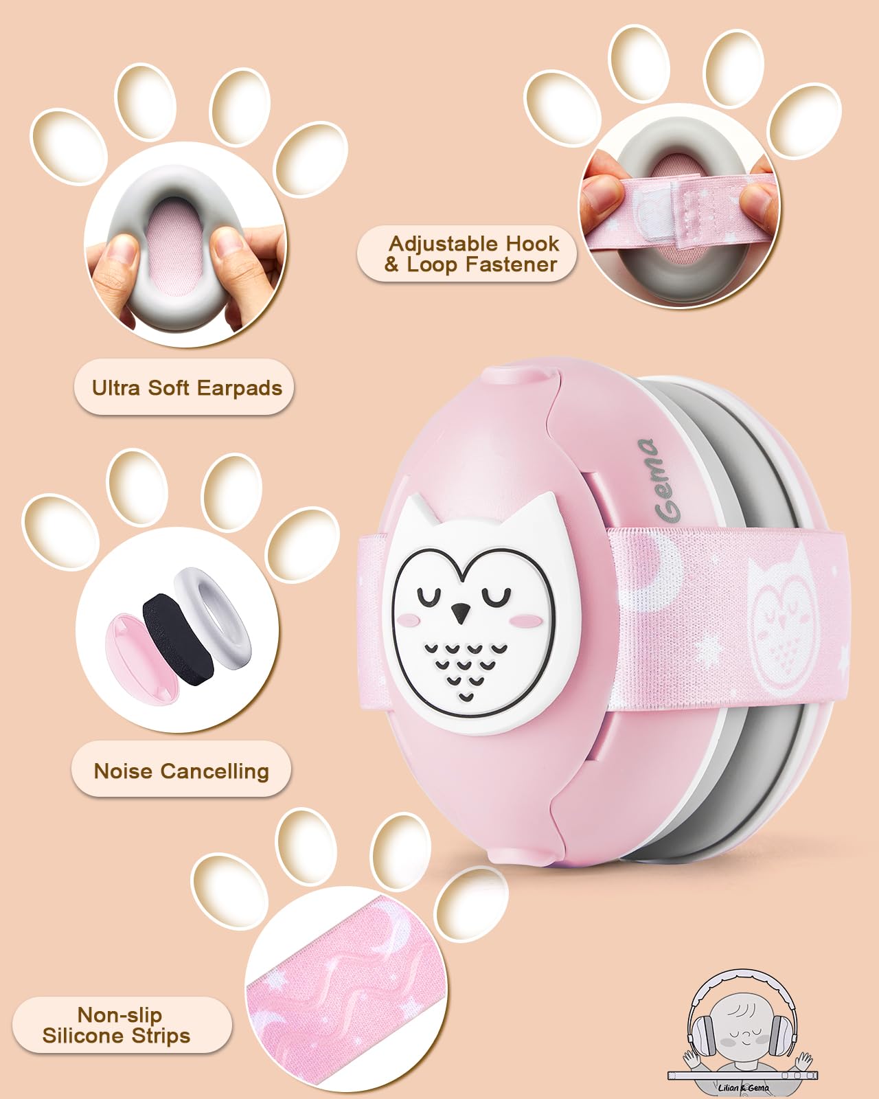 Lilian&Gema outer-shell image highlights BPA-free safety and durability.