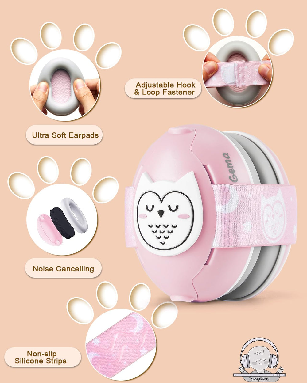 Lilian&Gema outer-shell image highlights BPA-free safety and durability.
