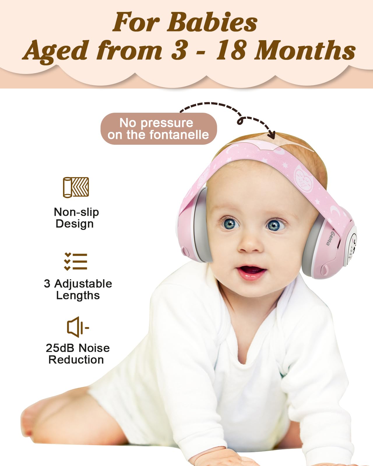 Lilian&Gema worn-on-baby illustrates snug, gentle protection.