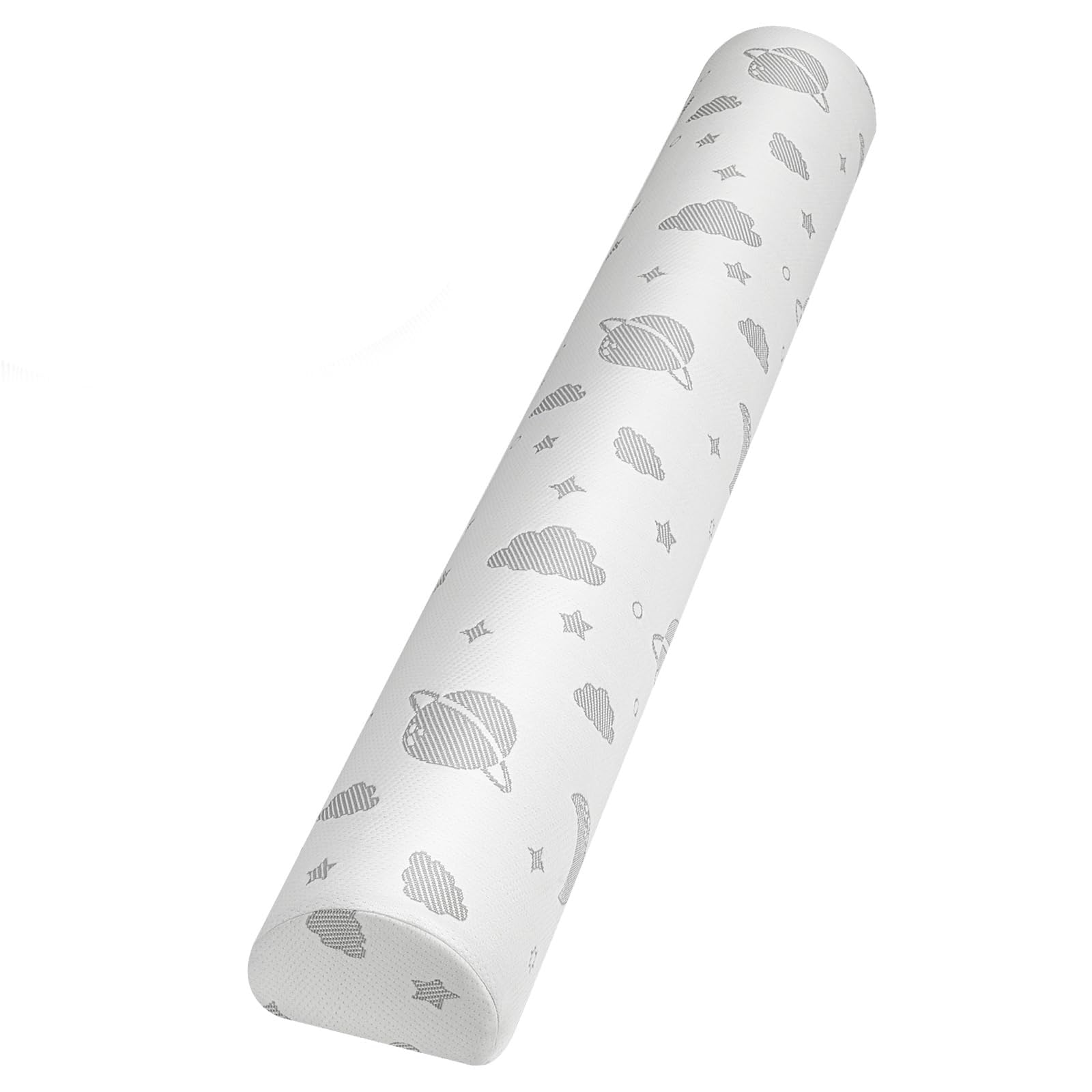 Lilian&Gema bed bumper on toddler bed highlights foam core for safe sleep