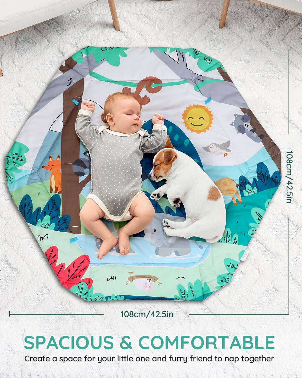 Lilian&Gema breathable cotton fabric – comfortable, moisture-resistant for play.