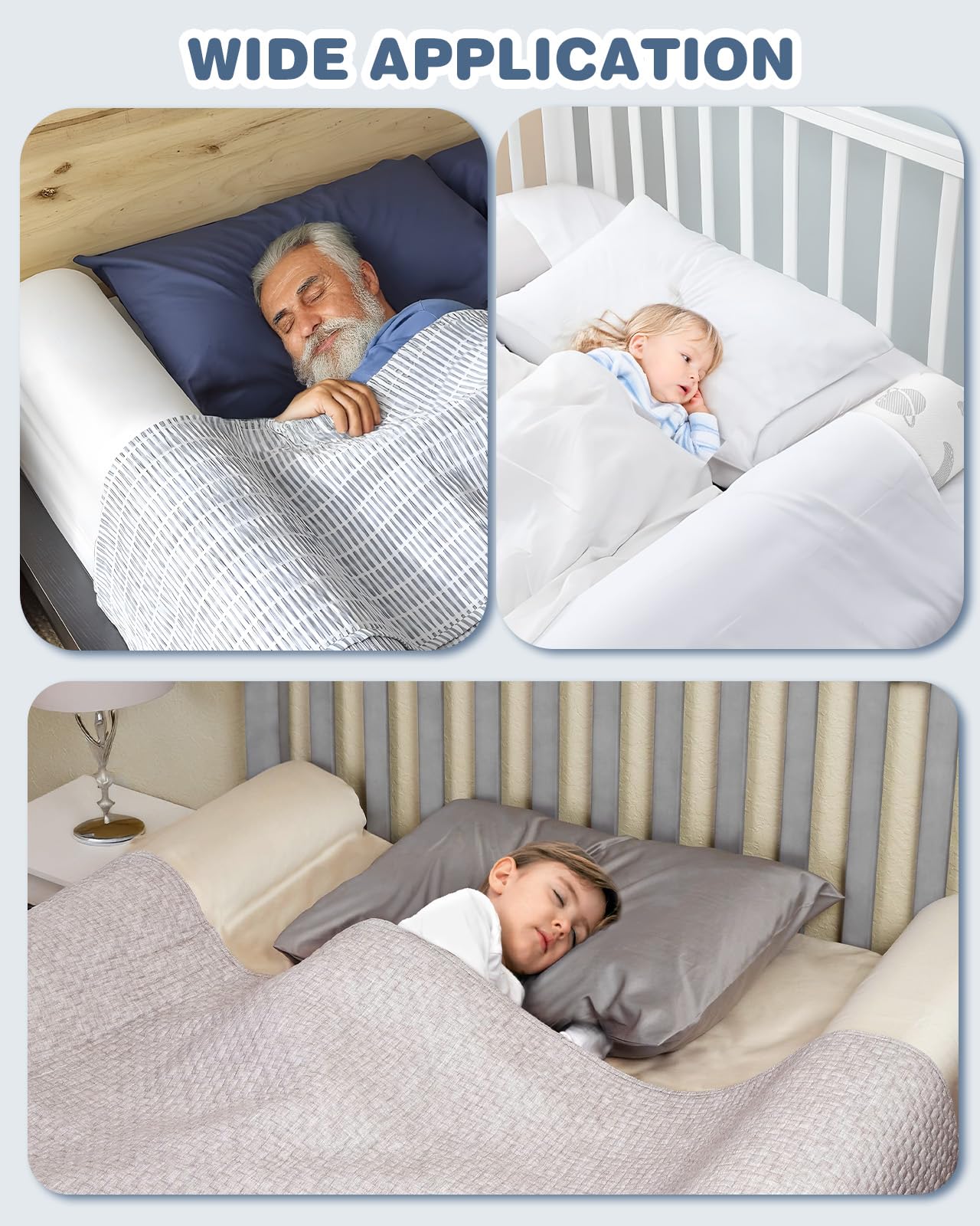 Lilian&Gema bumper fits Queen to Twin beds with secure fit