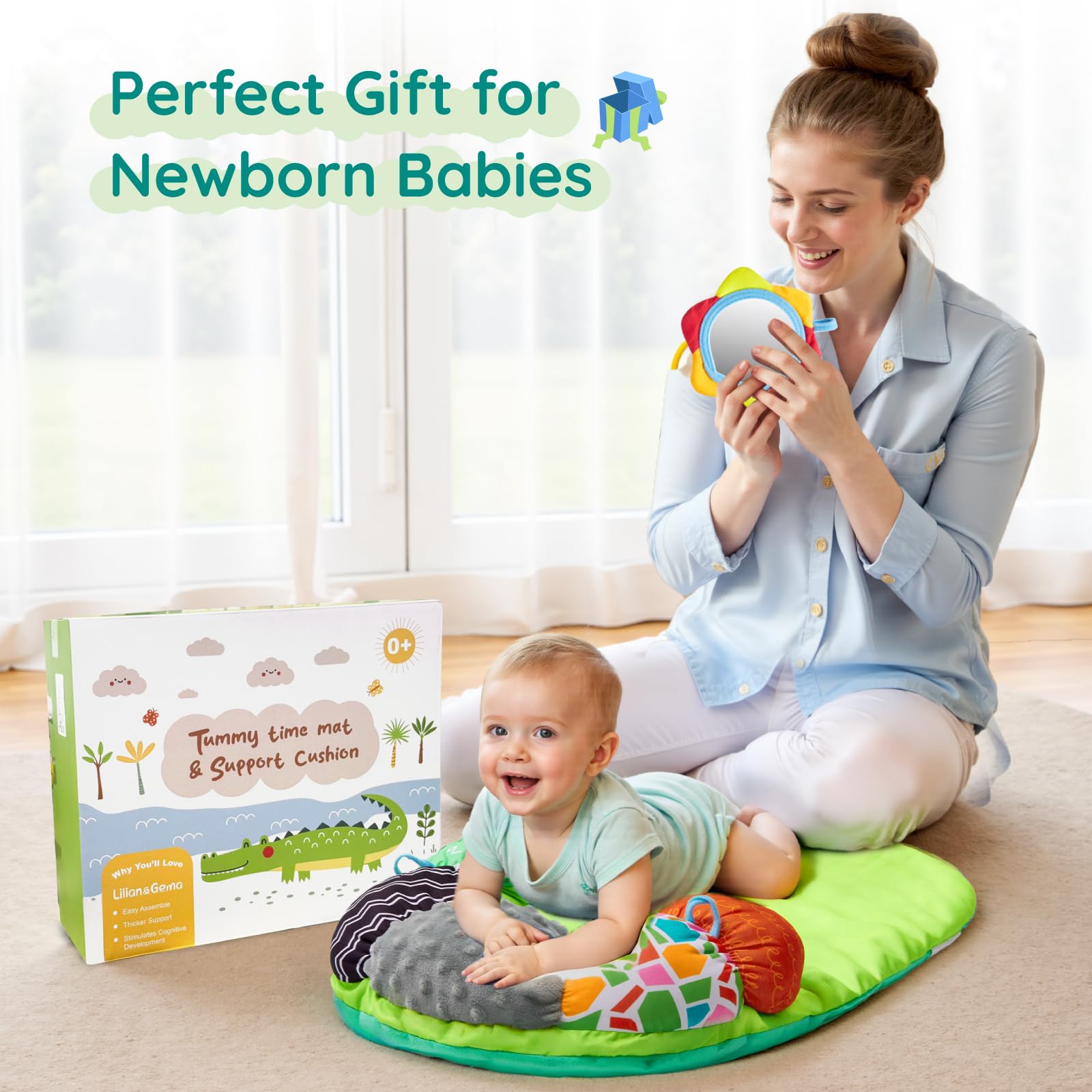 Lilian&Gema gift-ready crocodile design makes a thoughtful baby shower gift.