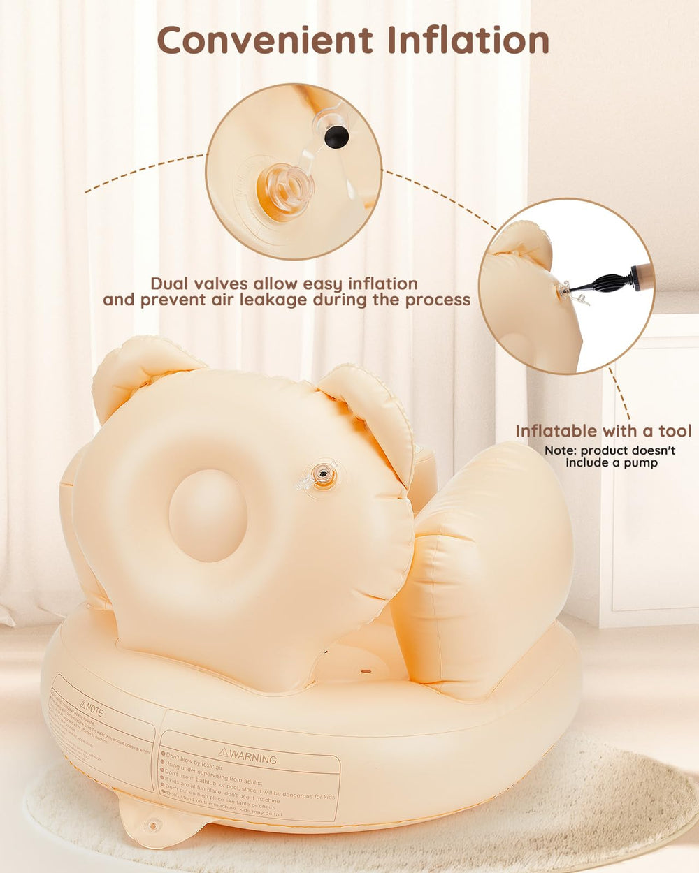 Lilian&Gema non-toxic PVC material prioritizes safety and skin-friendly use.