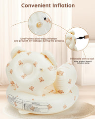 Lilian&Gema inflatable baby seat spine-support promotes comfortable posture