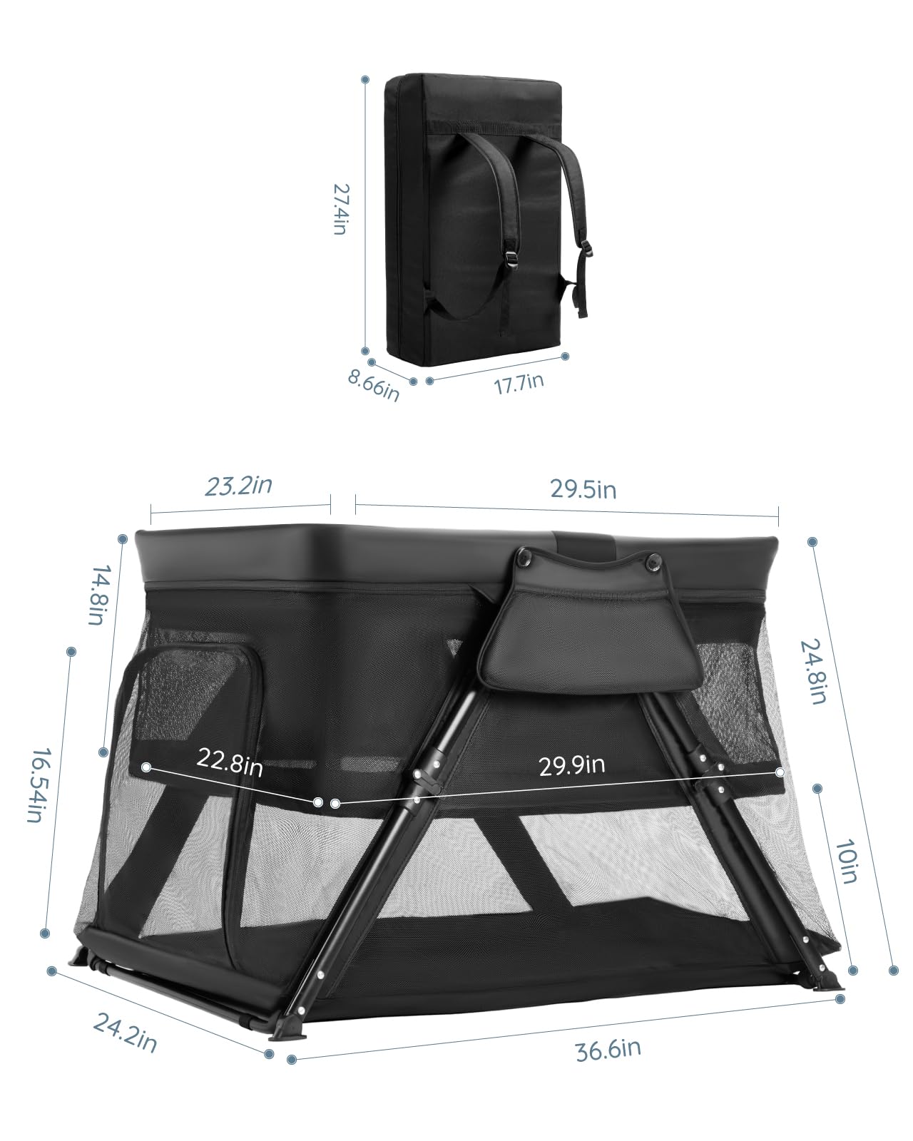 Lilian&Gema lightweight design emphasizes easy packing at 16.5 lbs.