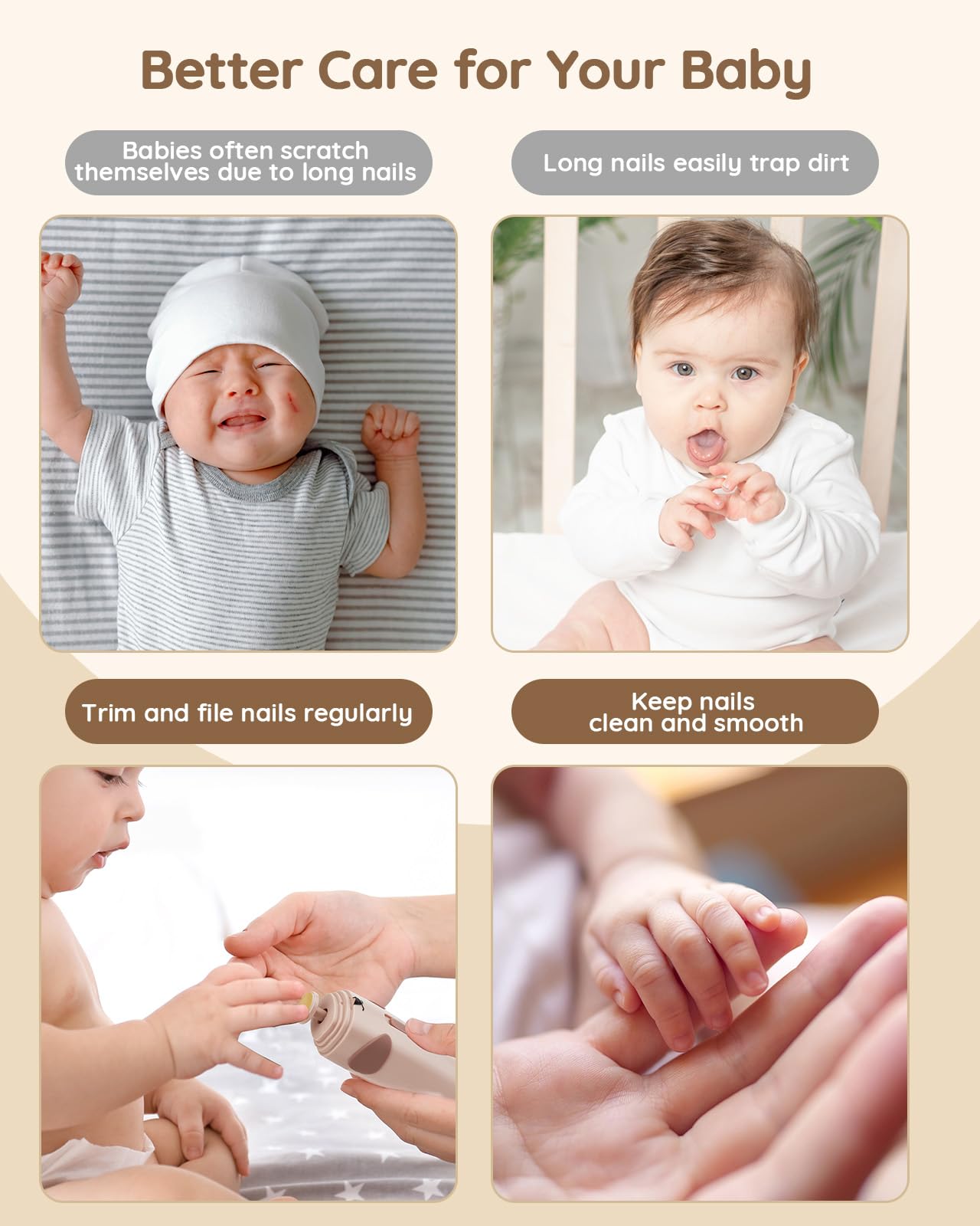 Lilian&Gema newborn-to-adult nail care suitability supports evolving grooming needs.