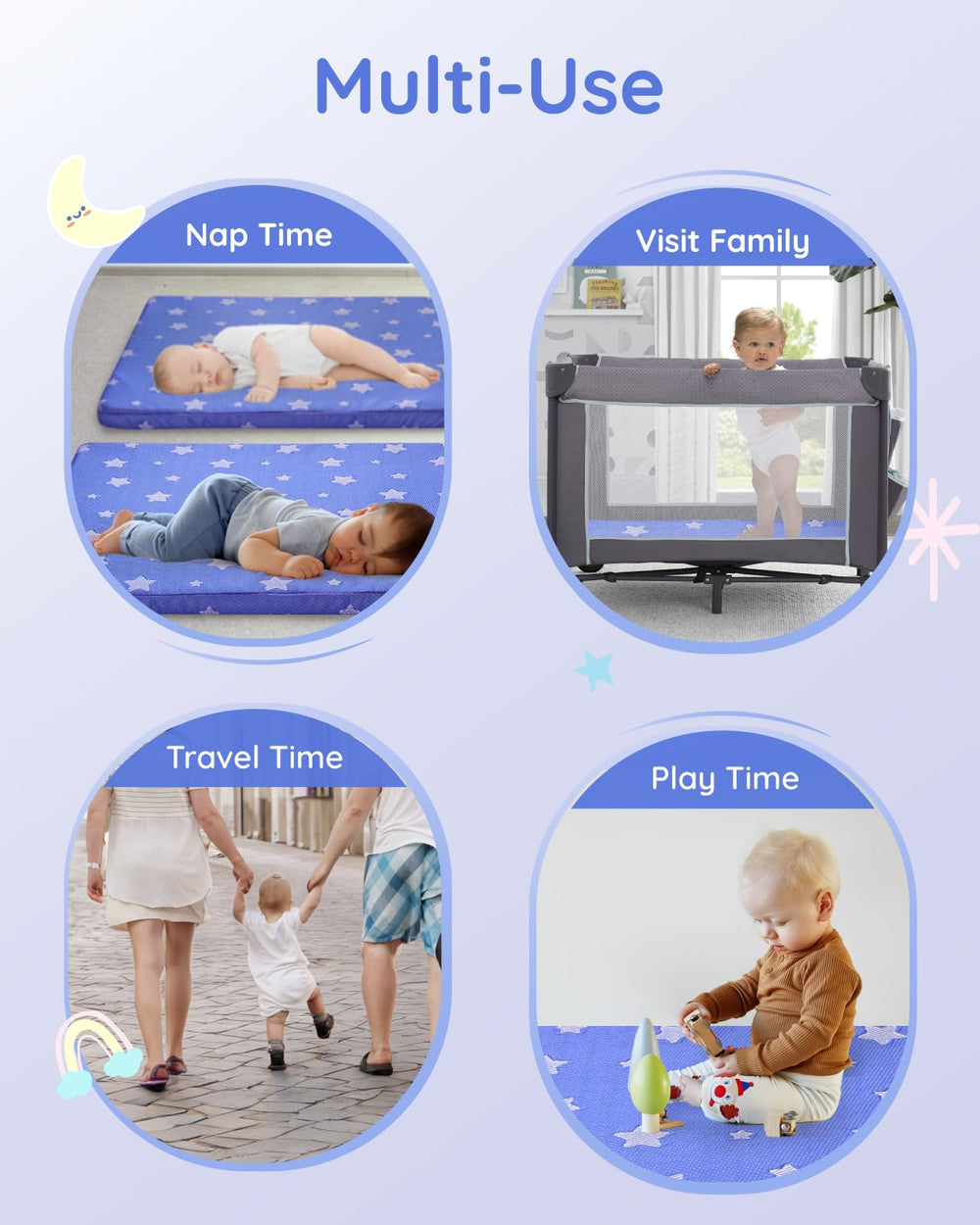 Lilian&Gema Pack-N-Play vacuum-packed mattress stays hygienic during travel