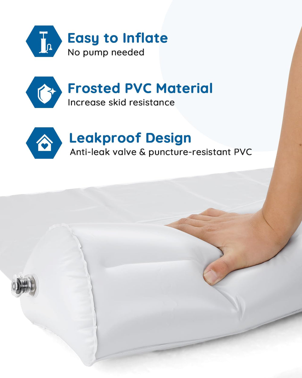Lilian&Gema portable deflated size reflects travel-ready convenience for hotels.