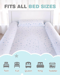 Lilian&amp;Gema bed rails non-slip soft flocking provides stable side protection on any mattress.