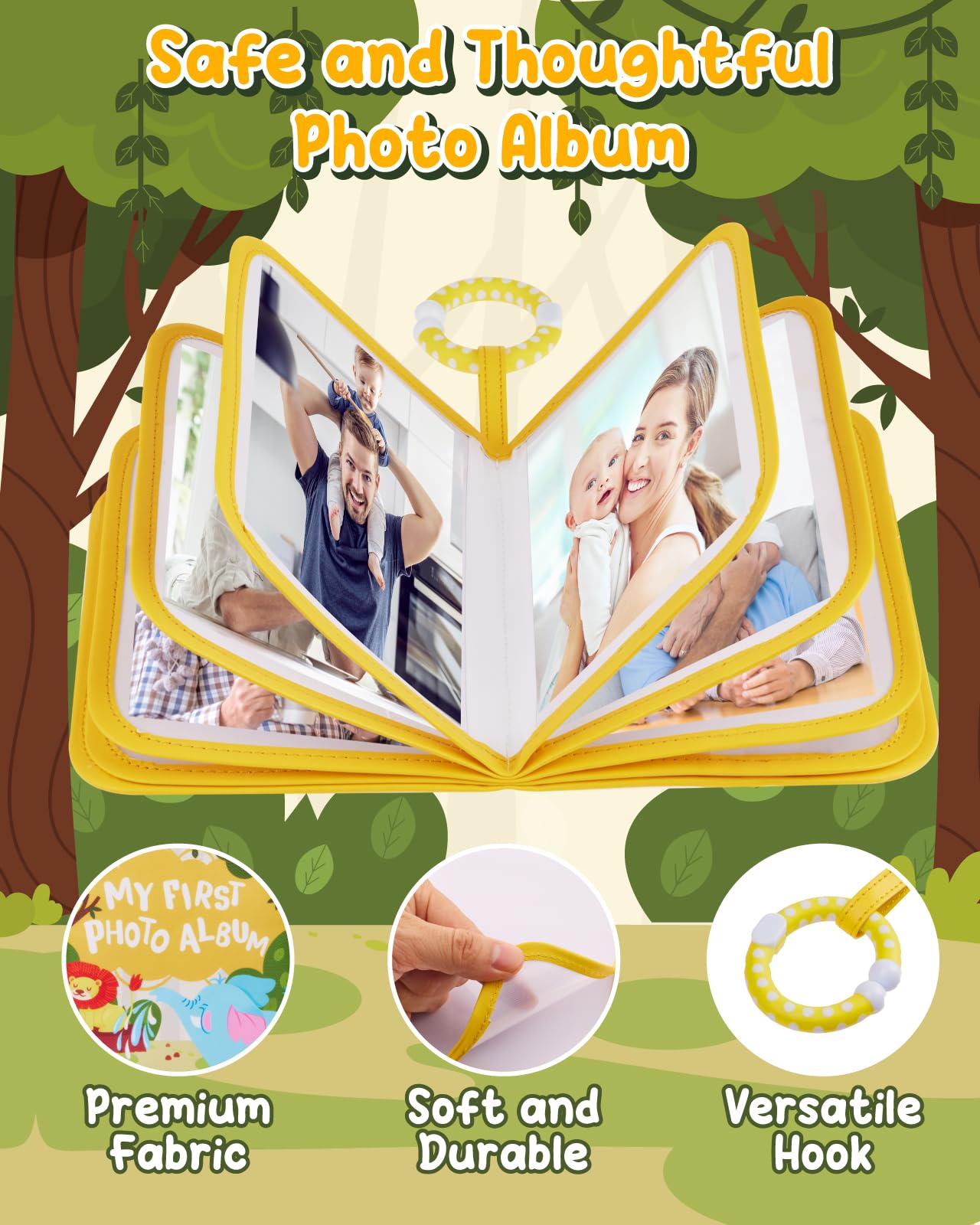 Lilian&Gema built-in mirror feature promotes self-recognition during playtime.