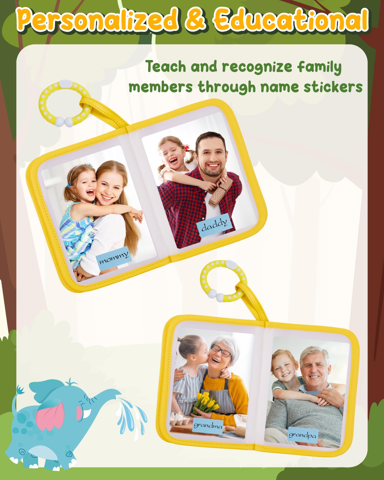 Lilian&Gema circle hook attaches to cribs or strollers for easy, on-the-go access.