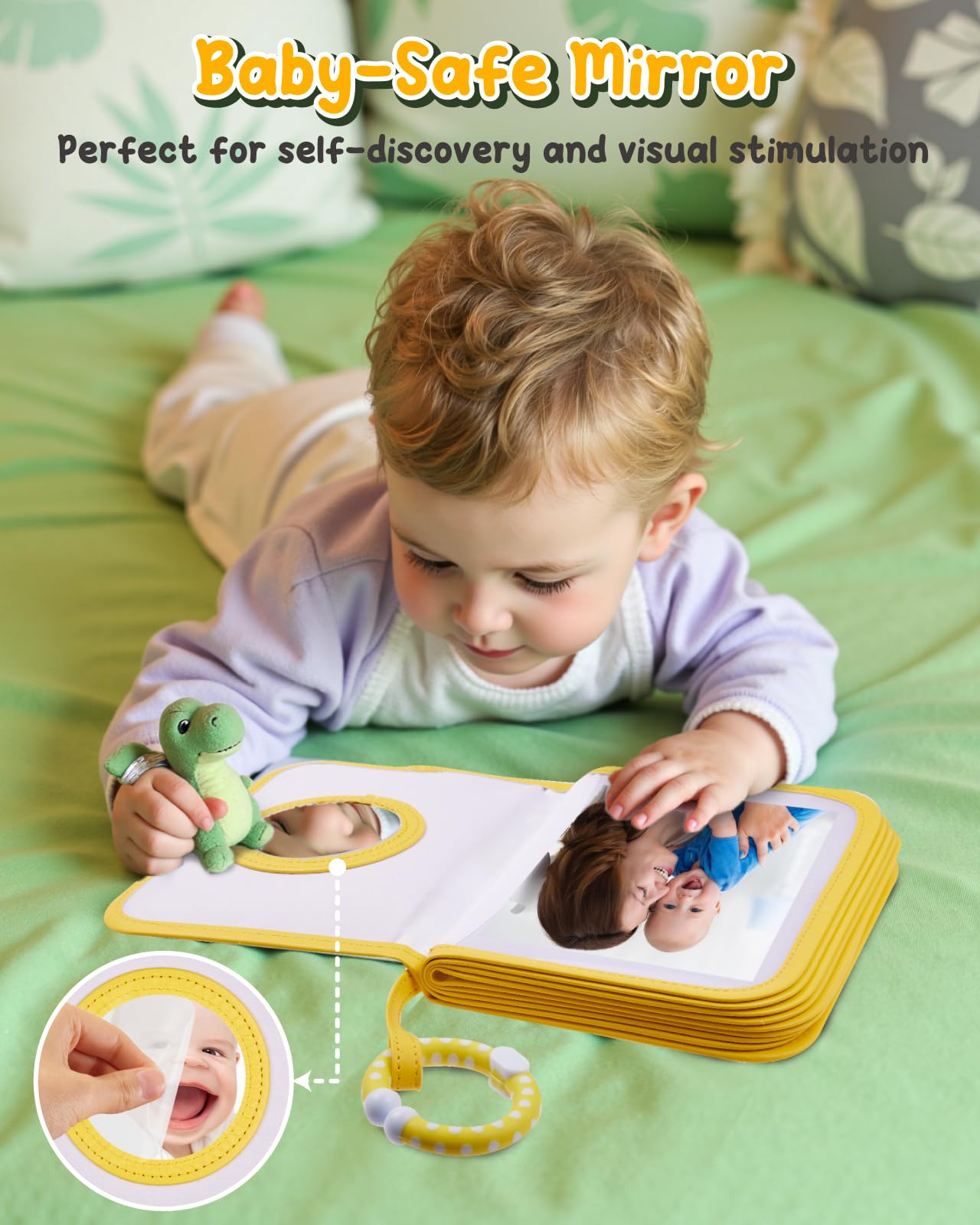 Lilian&Gema clear pockets protect photos from drool and wear for lasting memories.