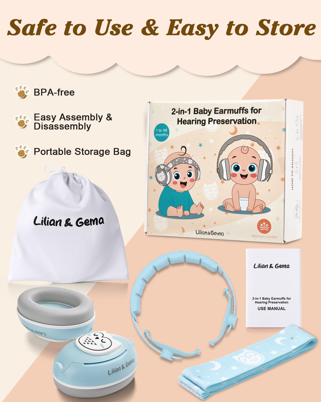 Lilian&Gema easy wipe-clean design ready for busy families