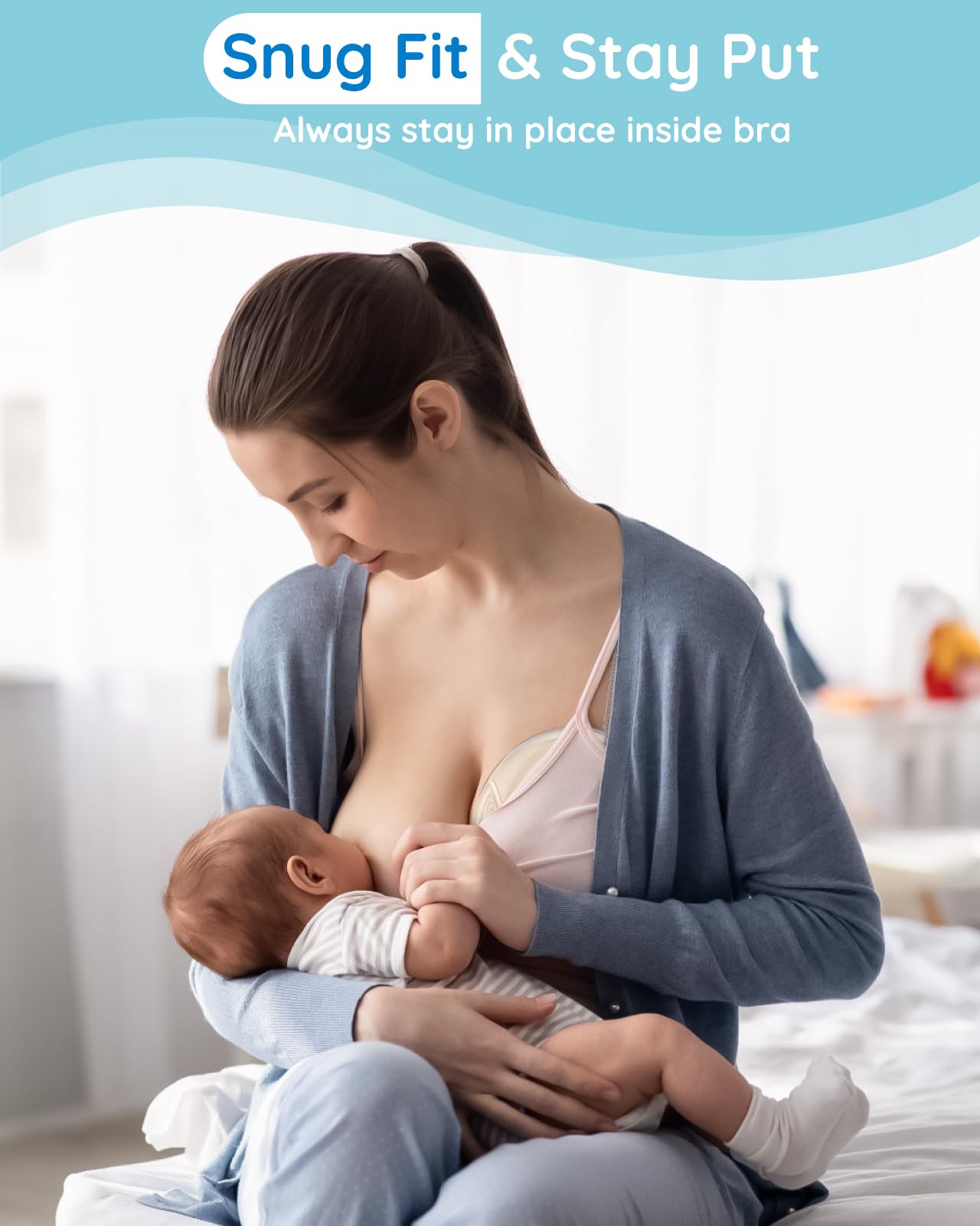 Lilian&Gema milk collector spill-prevention cap keeps milk secure during movement.