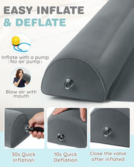 Lilian&amp;Gema travel-friendly bed rail deflates quickly for compact packing in luggage.