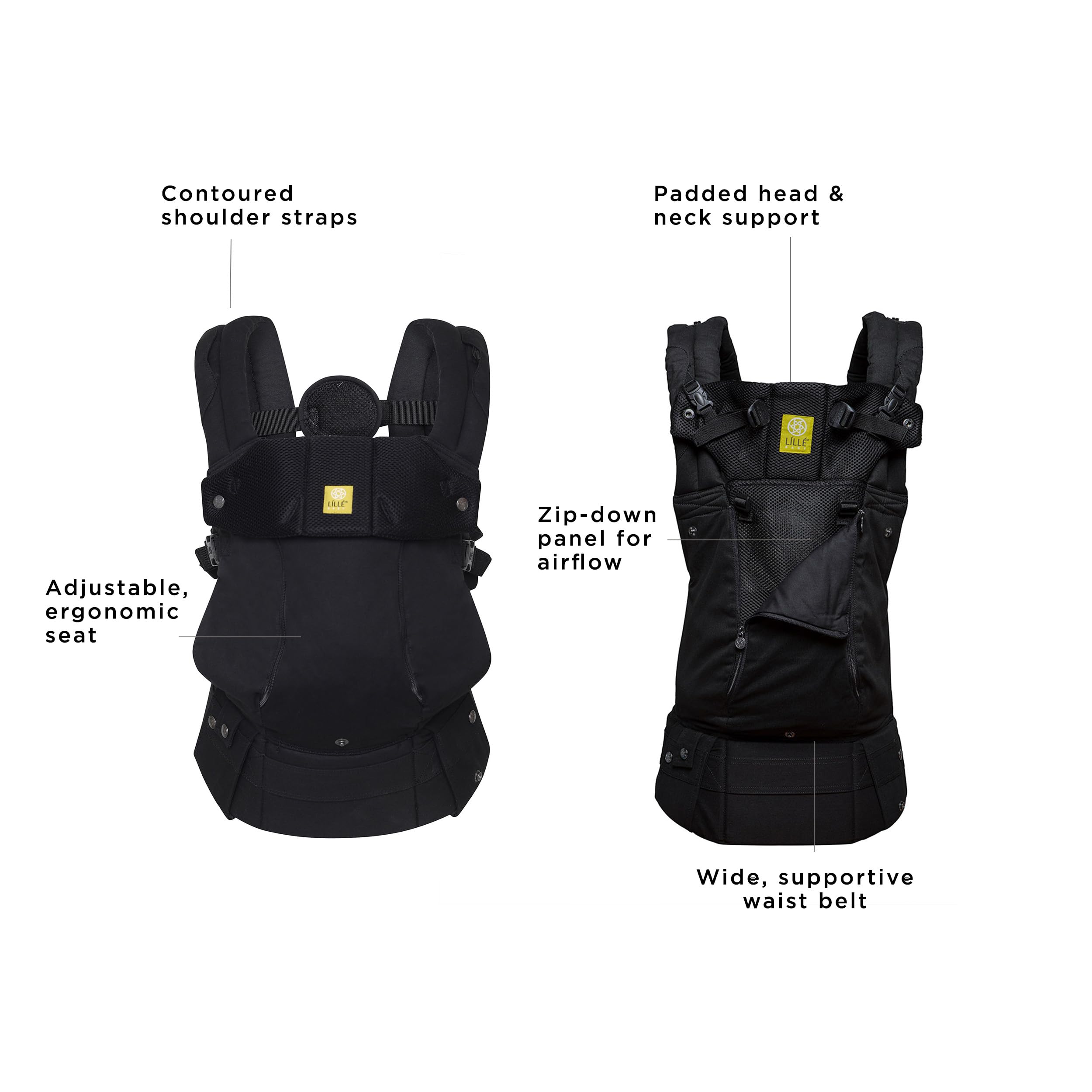 LÍLLÉbaby Complete All Seasons carrier hip carry promotes hip-healthy comfort