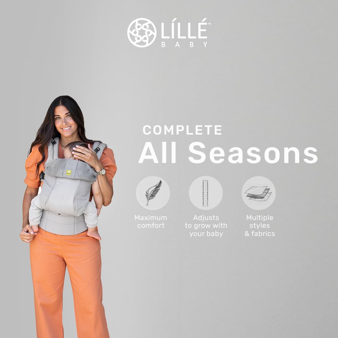 LÍLLÉbaby Complete All Seasons with two-way straps enables hands-free backpack-style or forward carrying