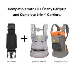 LILLEbaby tummy pad addition offers optional padding during carries for extra comfort.