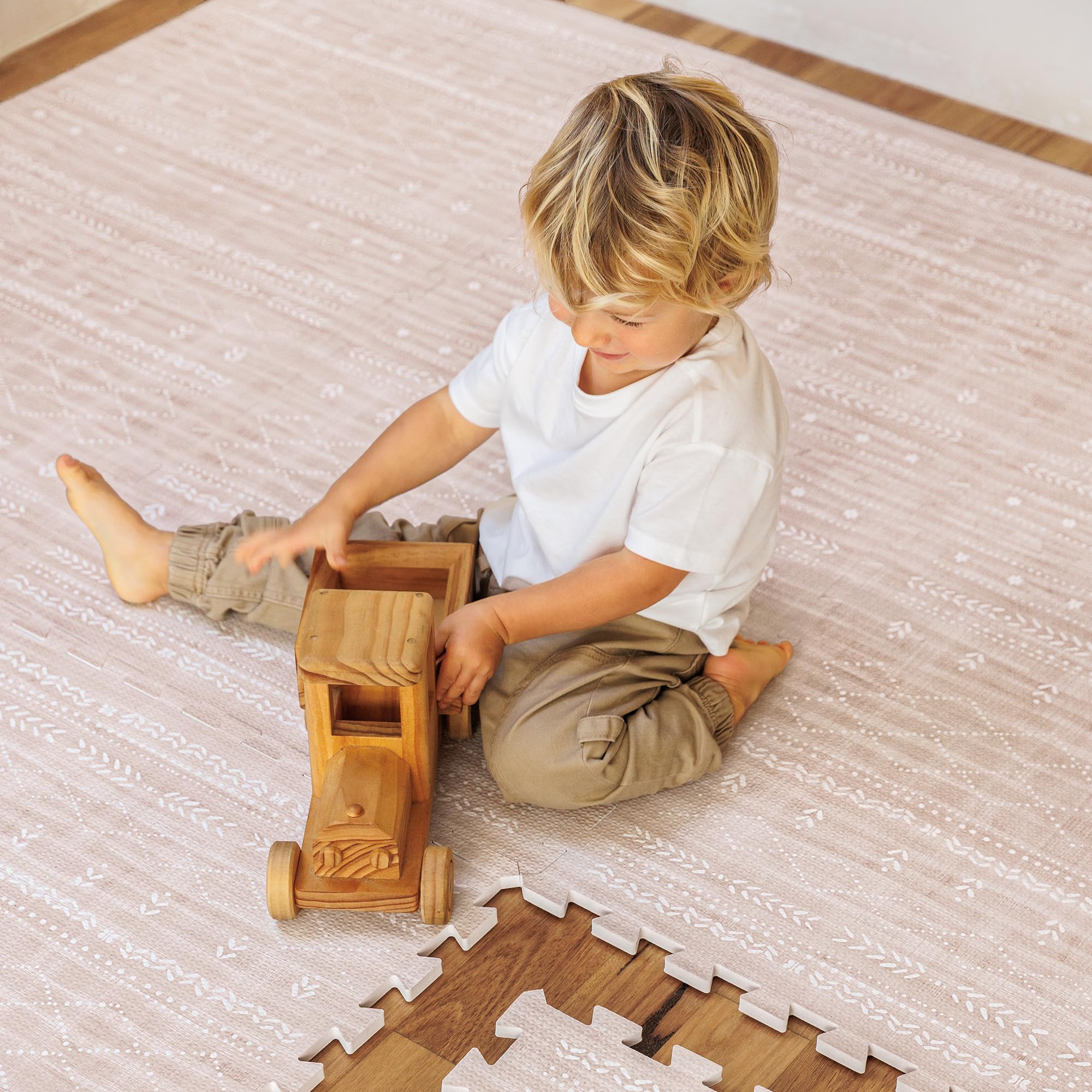 Lillefolk Baby Play Mat 4x6ft dusk offers soft tummy time surface for babies