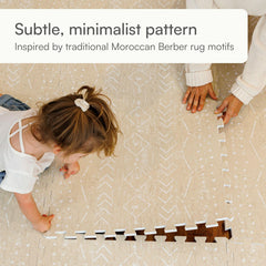 Lillefolk EVA foam tile close-up showing soft cushioning for crawling