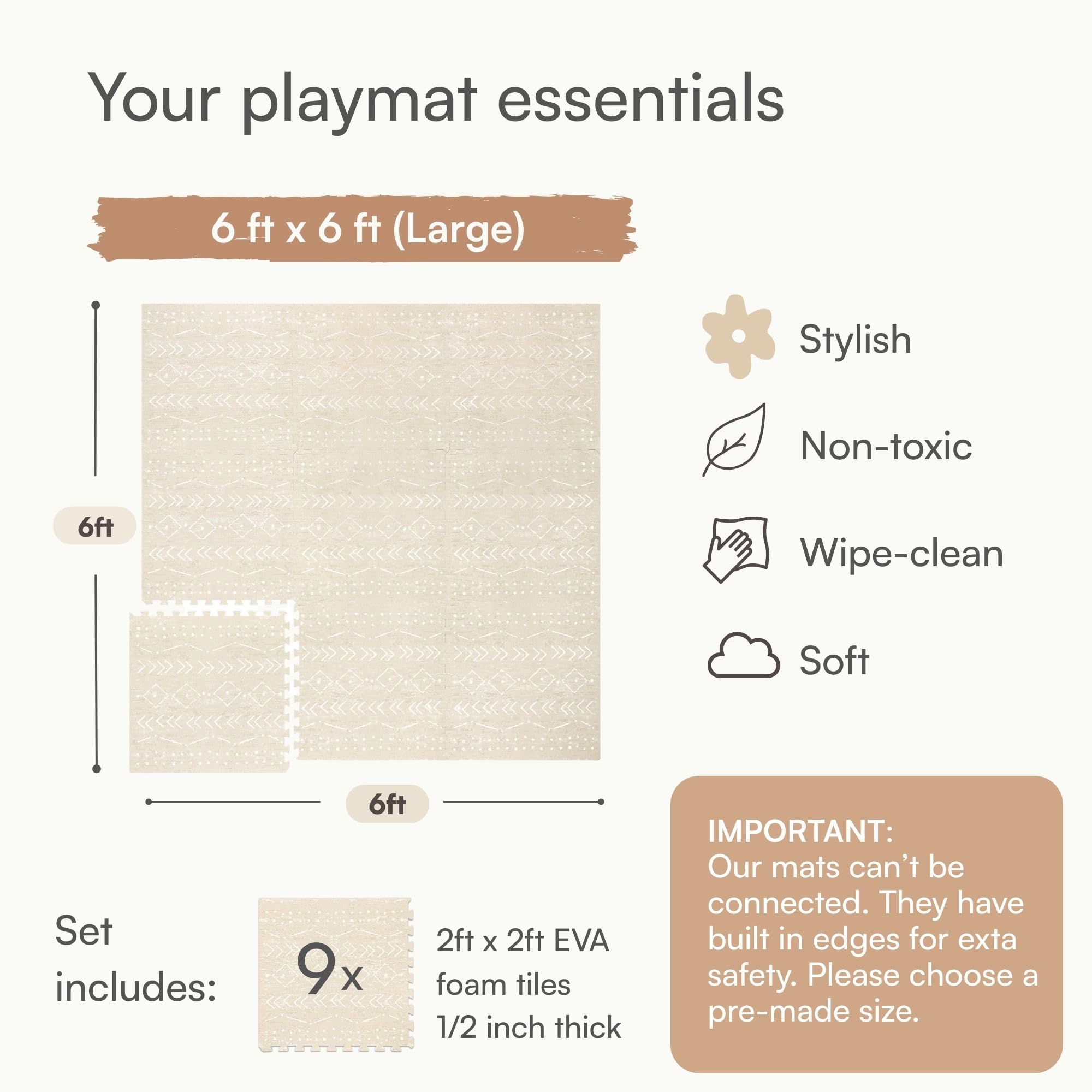 Lillefolk play mat in a toddler playroom for floor activities
