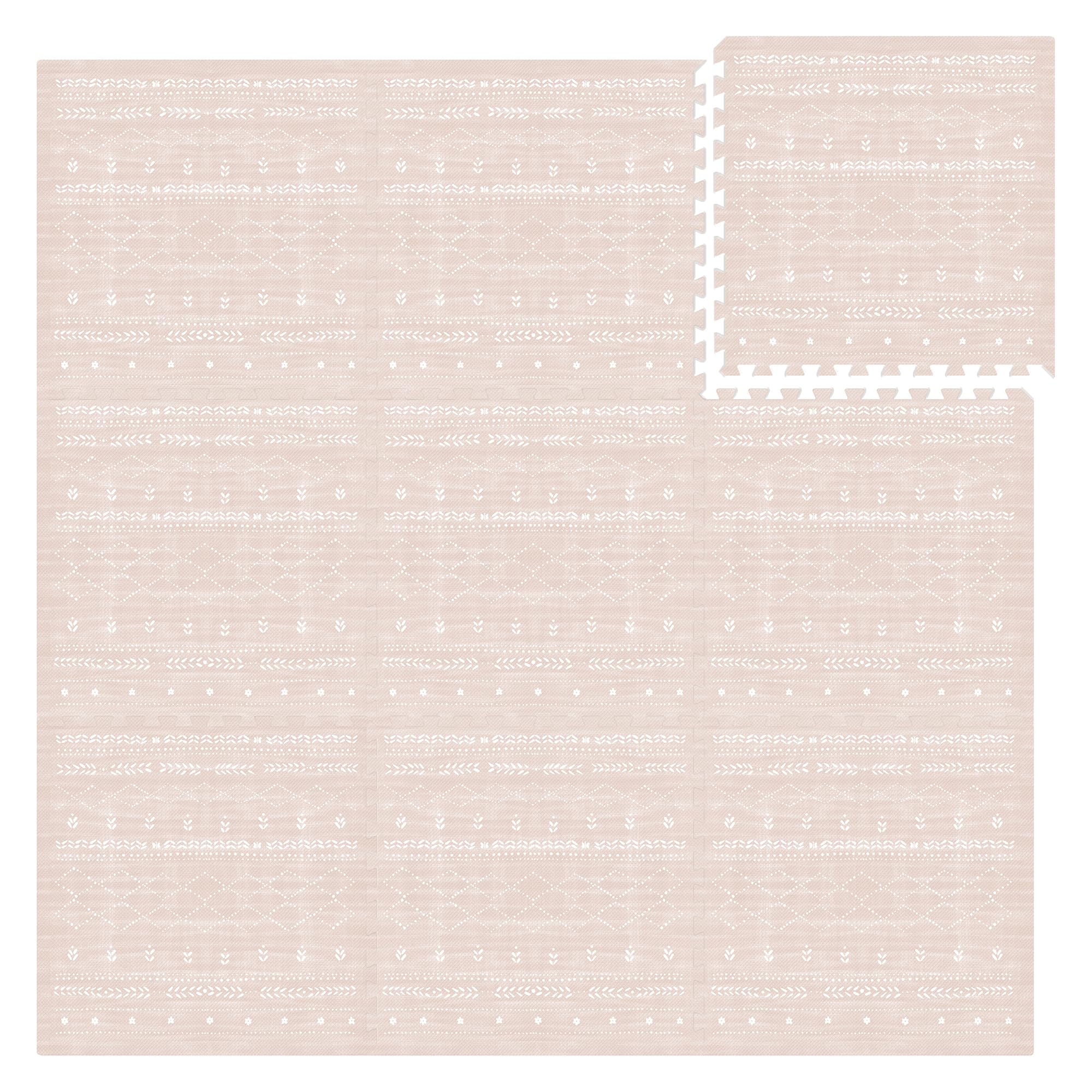 Lillefolk Baby Play Mat dusk interlocking tiles create a soft tummy-time surface.