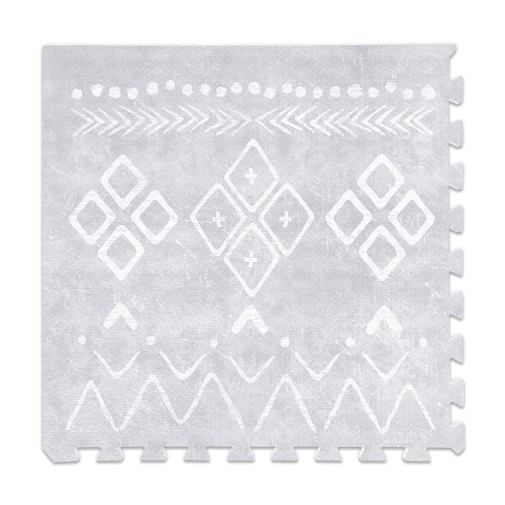 Lillefolk baby play mat gray crawling-area supports safe movement on a cushioned surface.