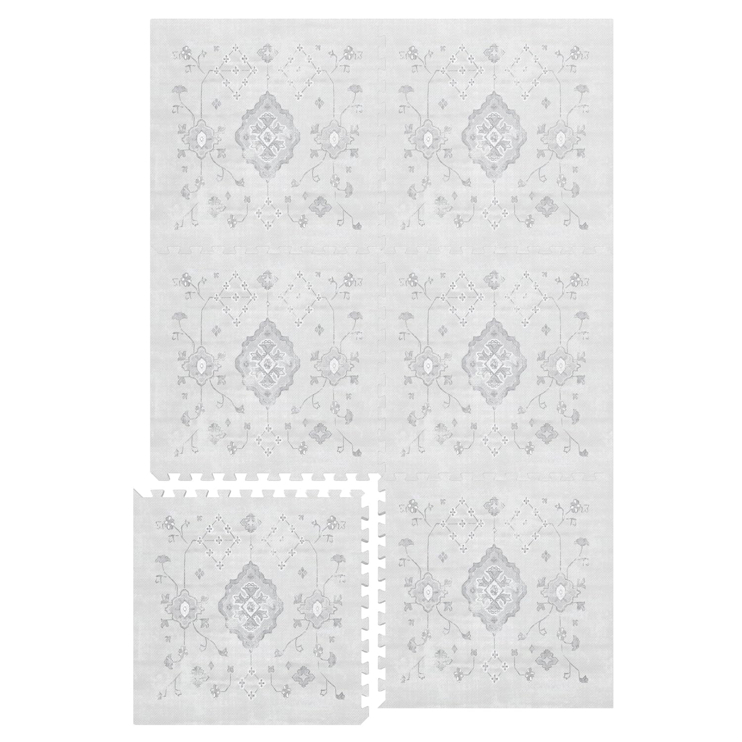 Lillefolk play mat surface is waterproof for quick, mess-free cleanups.