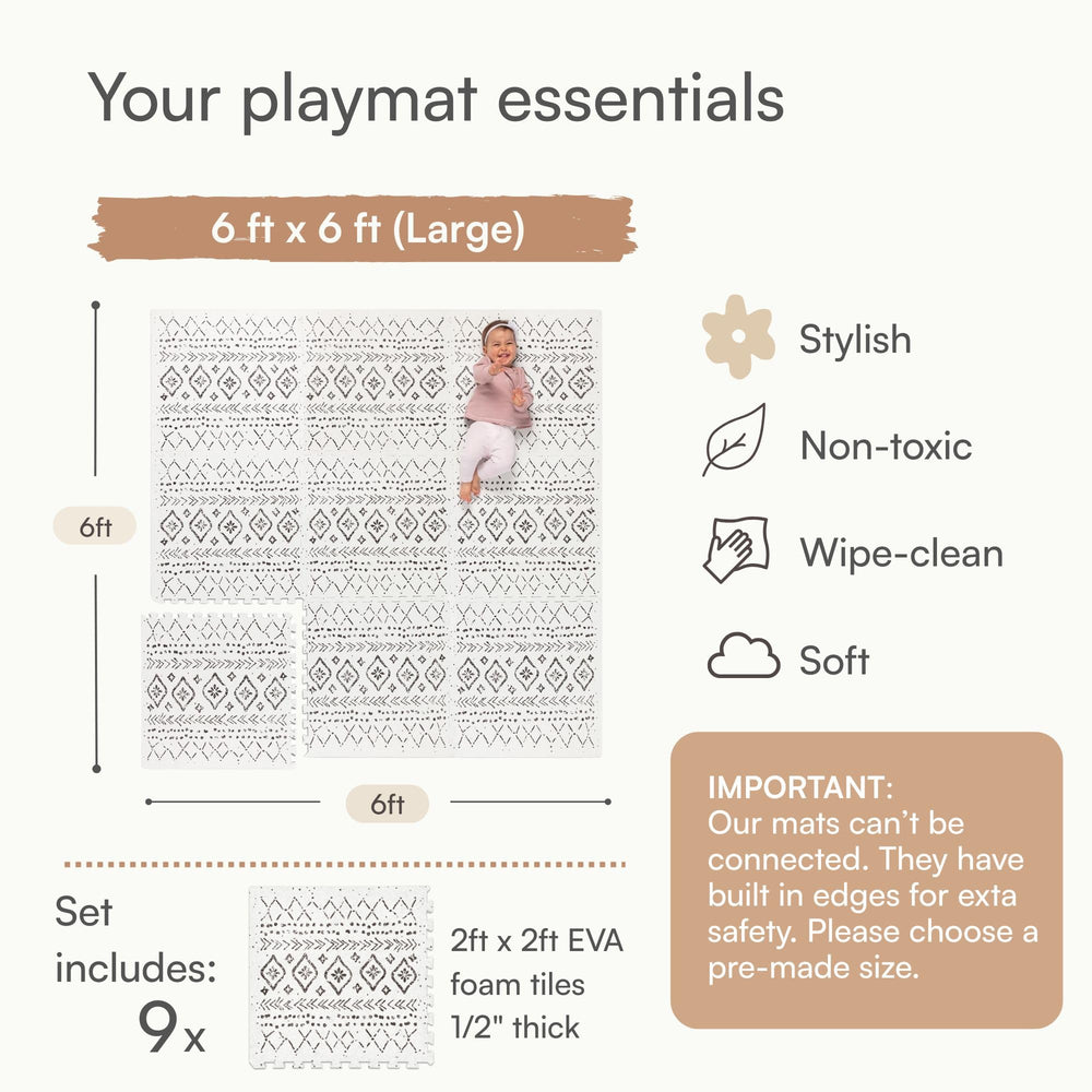 Lillefolk premium EVA foam material keeps the mat lightweight and durable