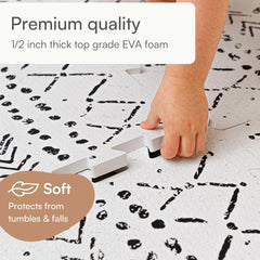 Lillefolk interlocking tiles demonstrate quick assembly for safe floor play