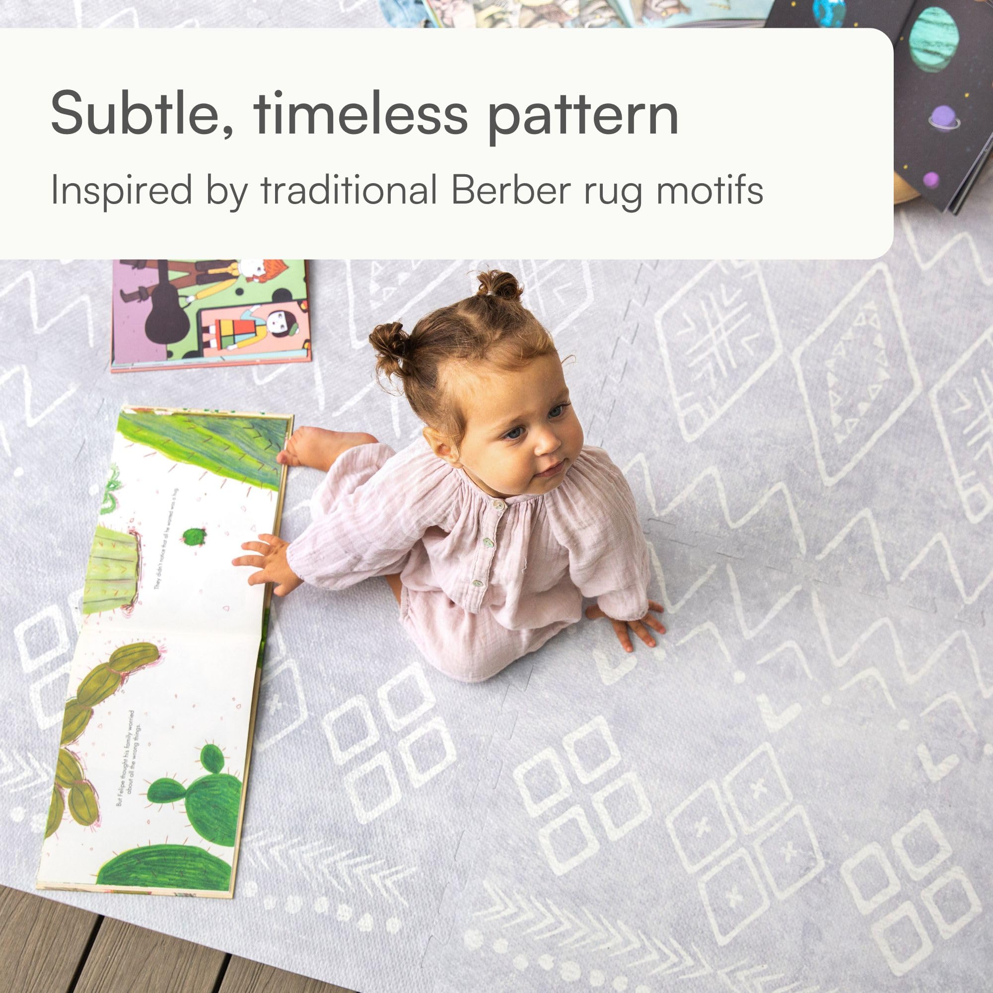 Lillefolk interlocking tiles gray 6x8ft assembly for quick, secure setup.