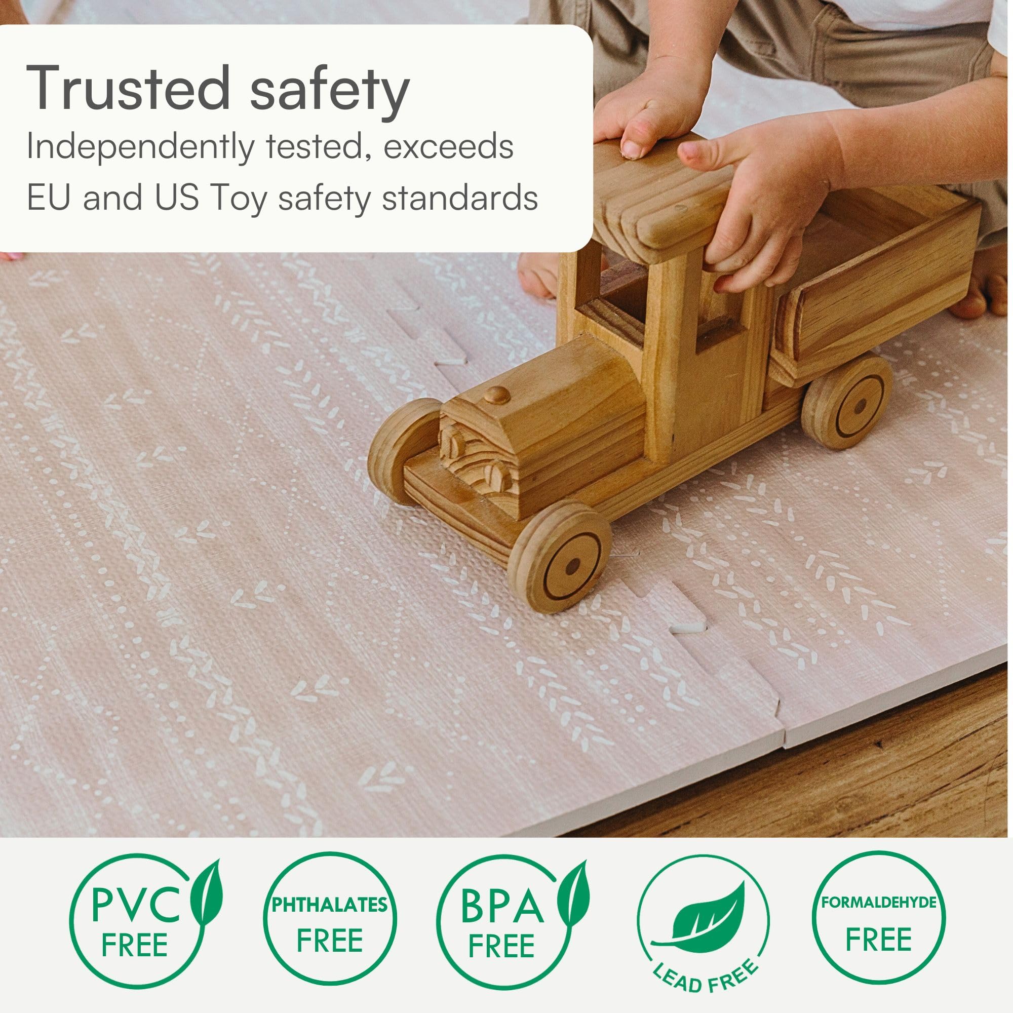 Lillefolk dusk mat is easy to clean and kid-friendly