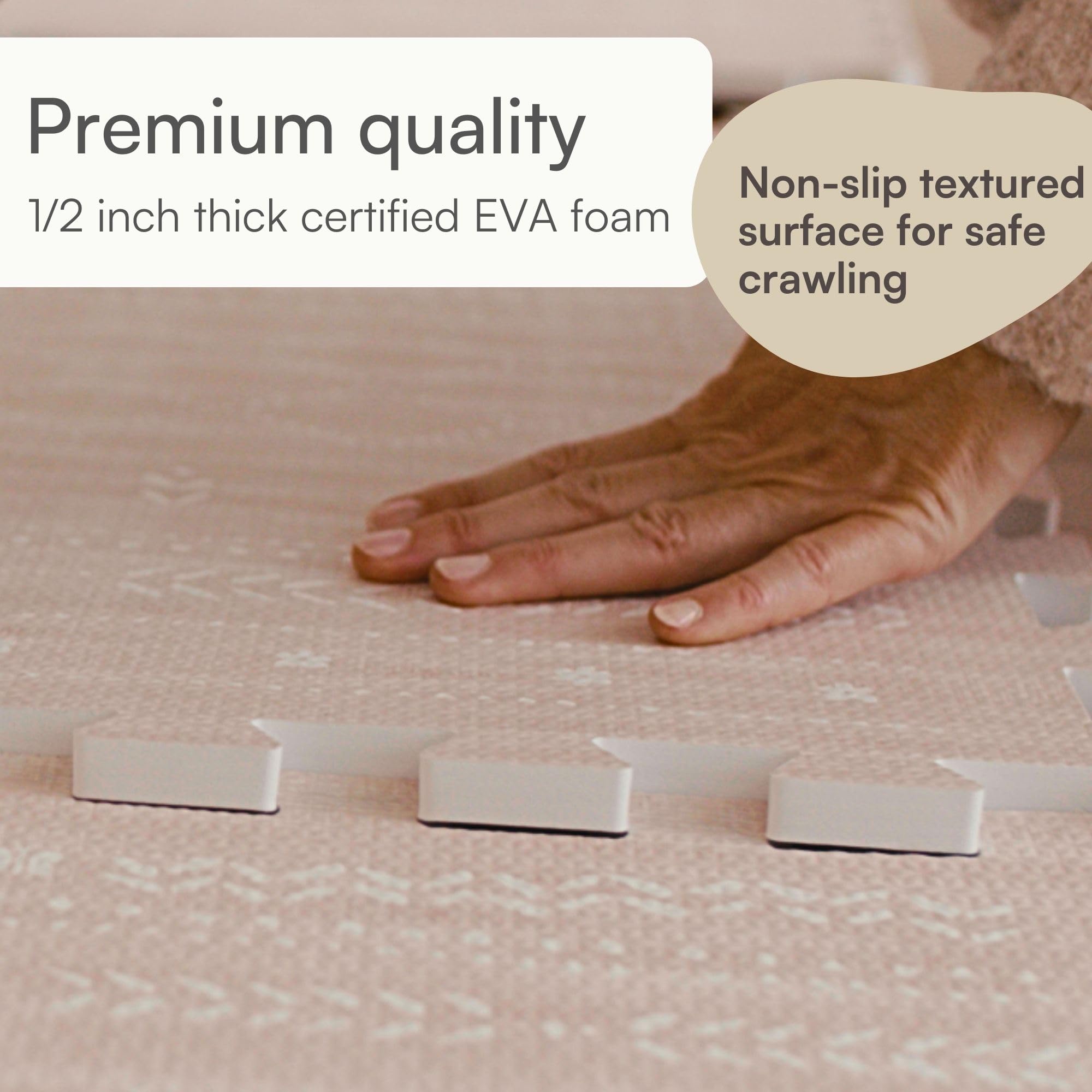 Lillefolk play mat dusk features simple interlocking assembly
