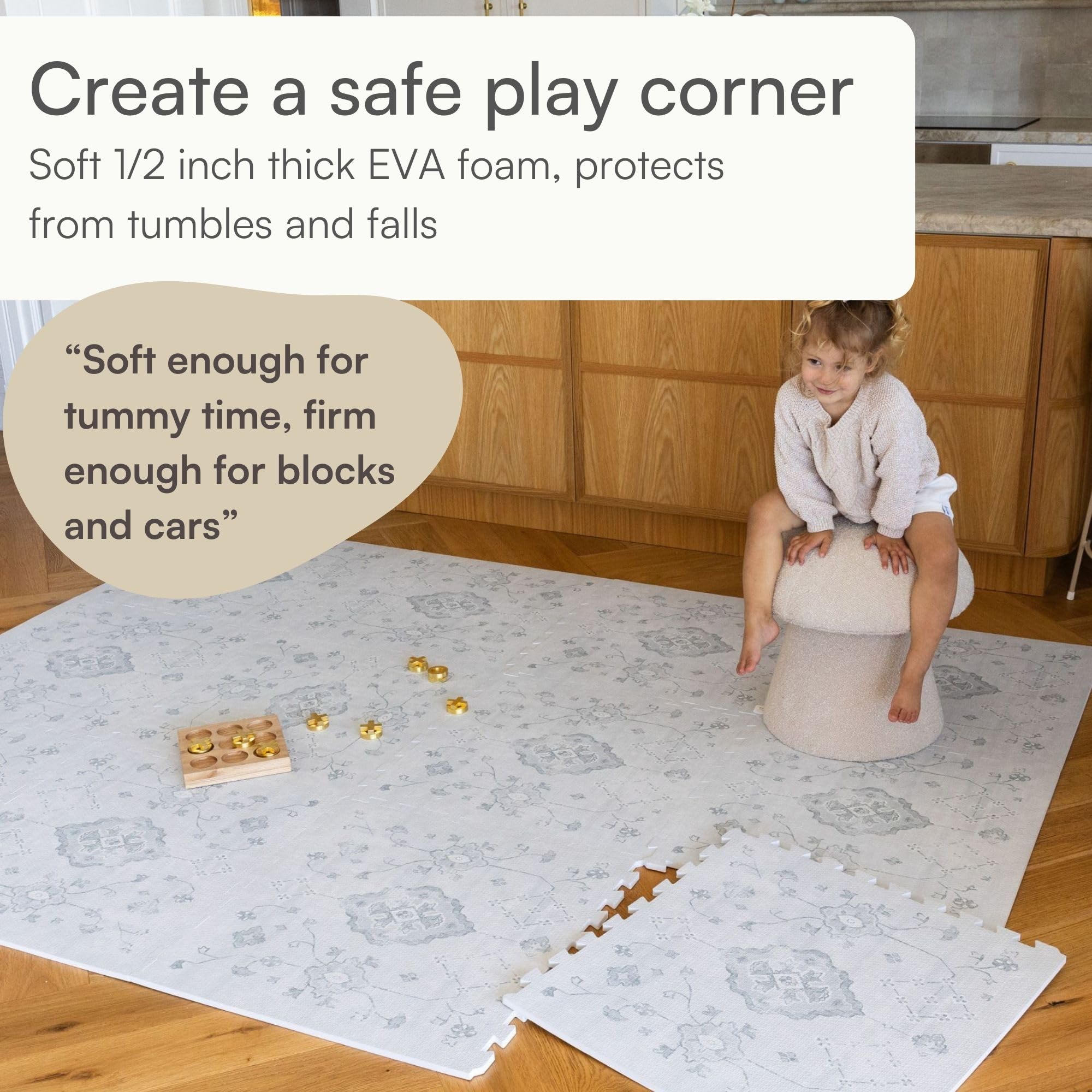 Lillefolk safety edges maintain a secure surface with no loose pieces