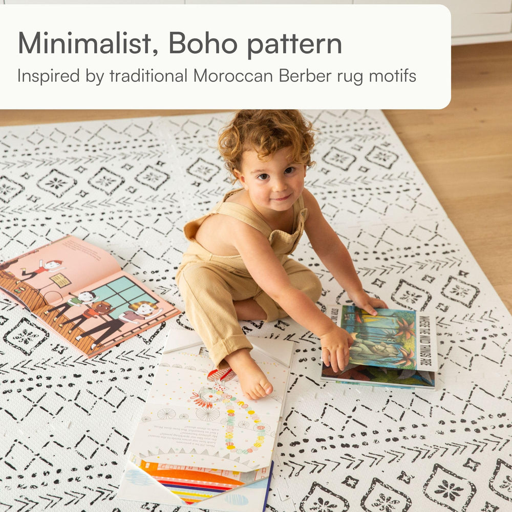 Lillefolk soft foam texture supports comfortable tummy time and early crawls