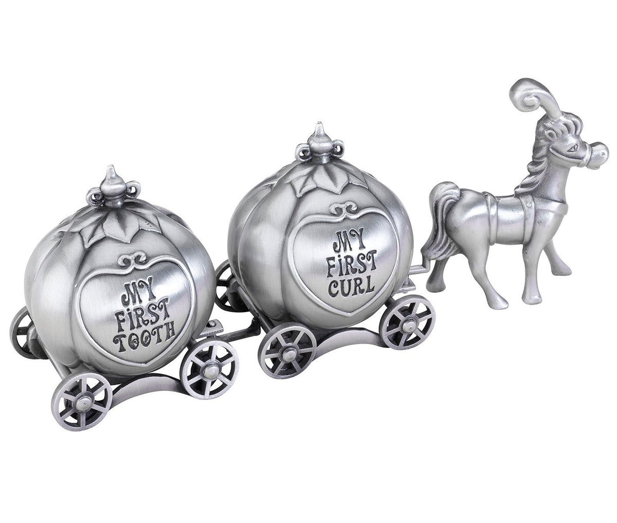 Lillian Rose keepsake pewter tooth and curl box front view, heirloom memory-keeping design.