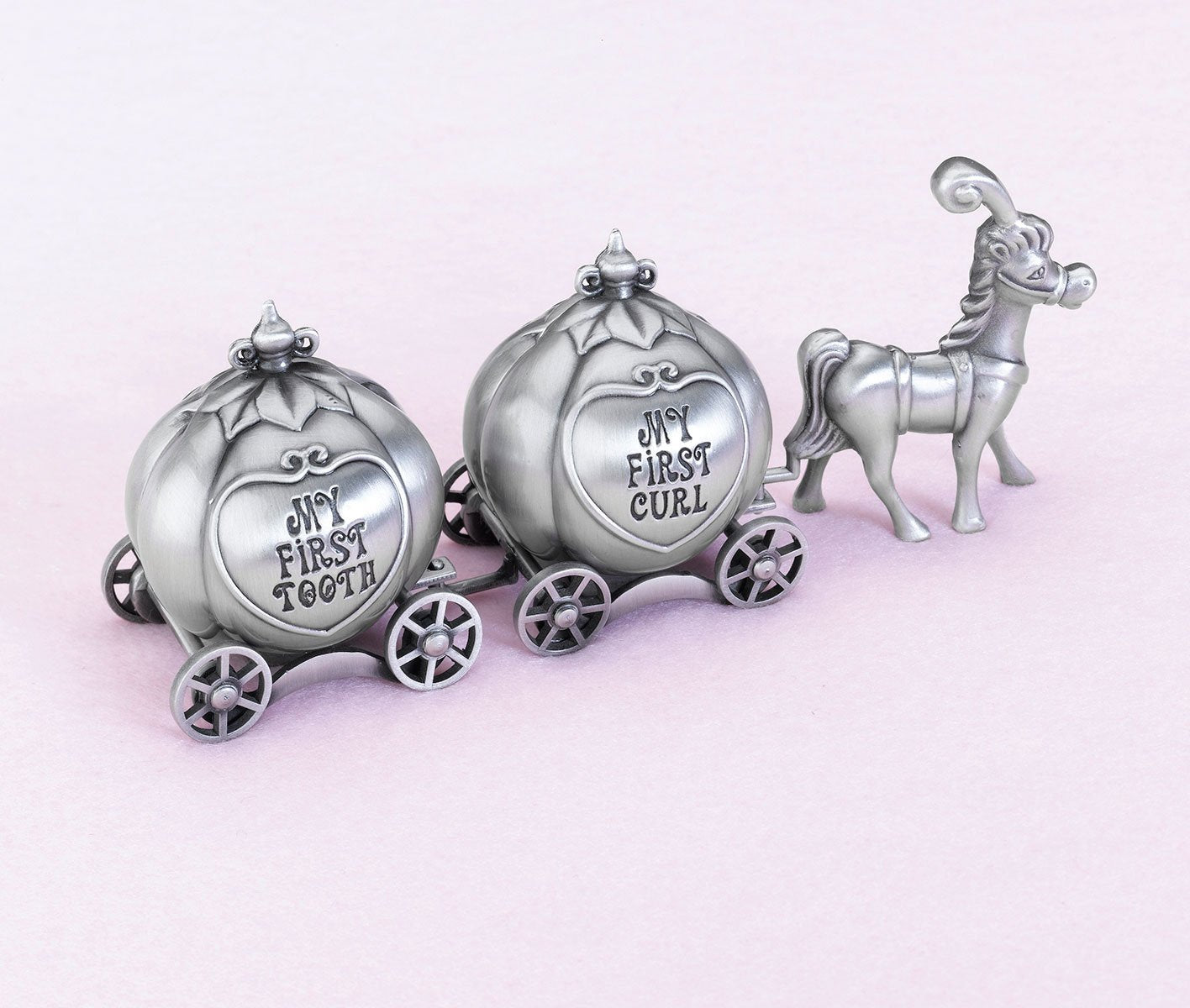 Lillian Rose keepsake pewter box side view showing sturdy display-ready design.