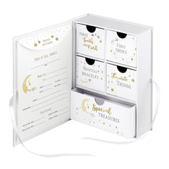 Lillian Rose large Twinkle Twinkle keepsake box drawers ideal for storing first tooth, curl, and small treasures.