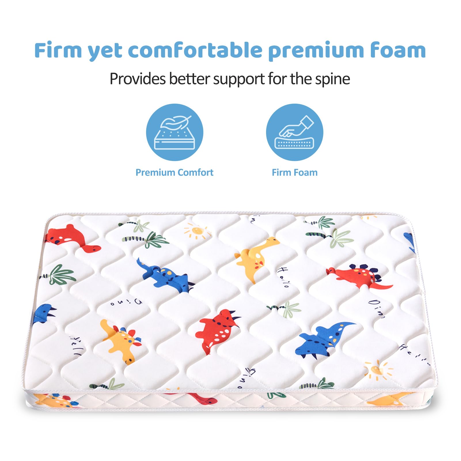 Lillibearas Pack N Play Mattress setup helps babies settle into peaceful sleep