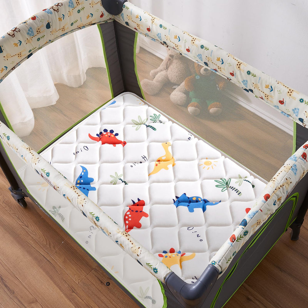 Lillibearas Pack N Play Mattress uses breathable fabric to regulate baby temperature