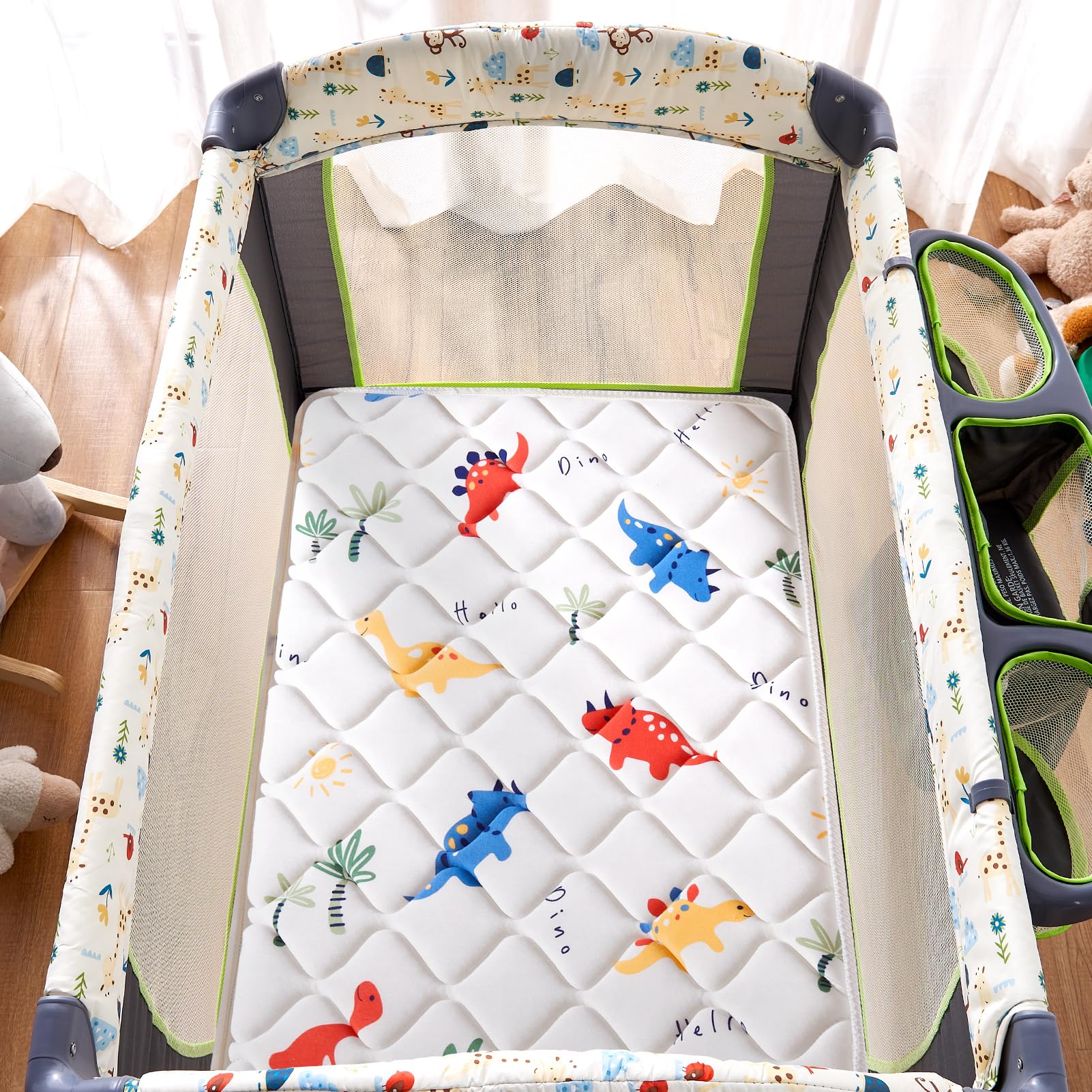 Lillibearas Pack N Play Mattress remains quiet and odor-free for uninterrupted naps
