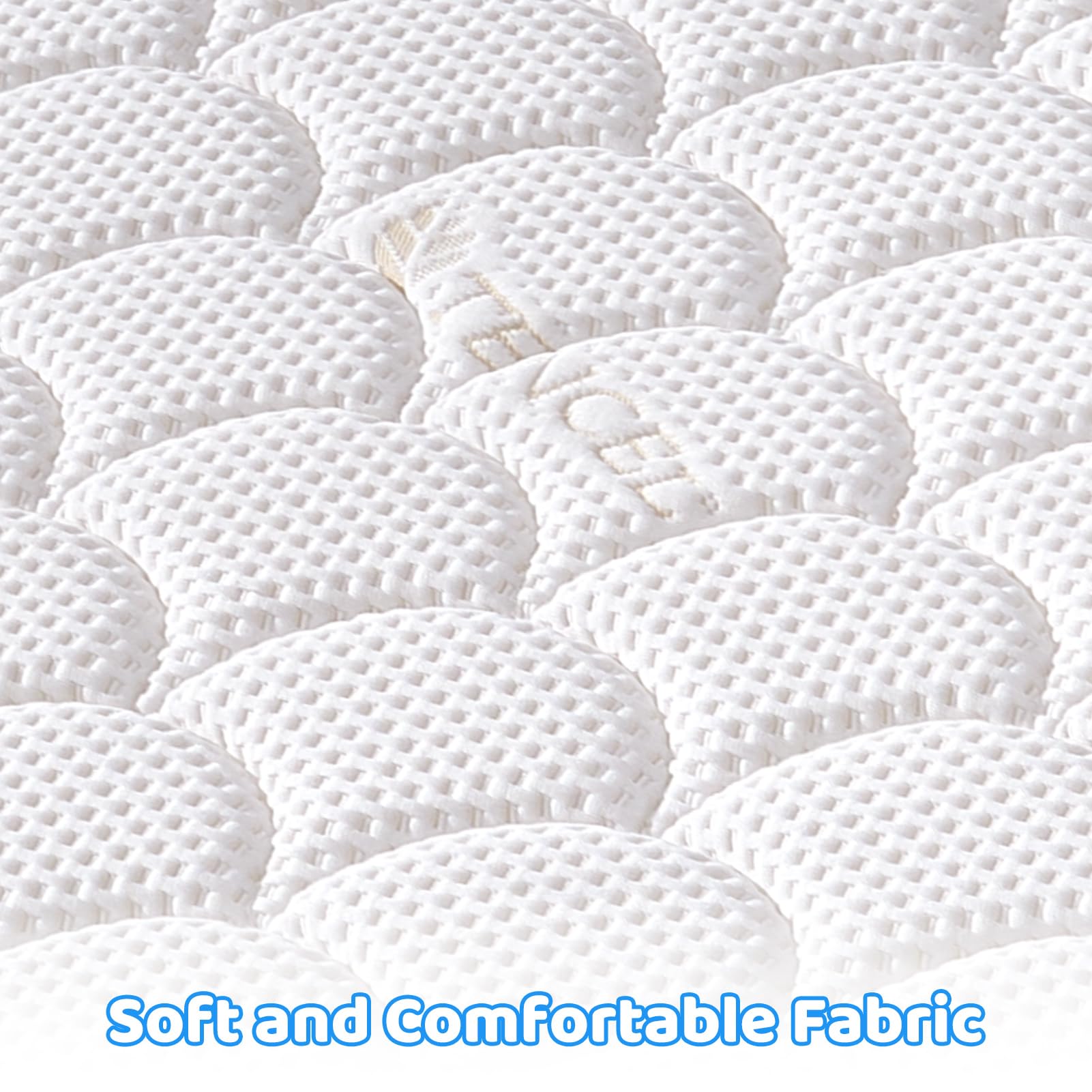 Lillibearas Pack N Play Topper foam texture closeup showing premium softness.