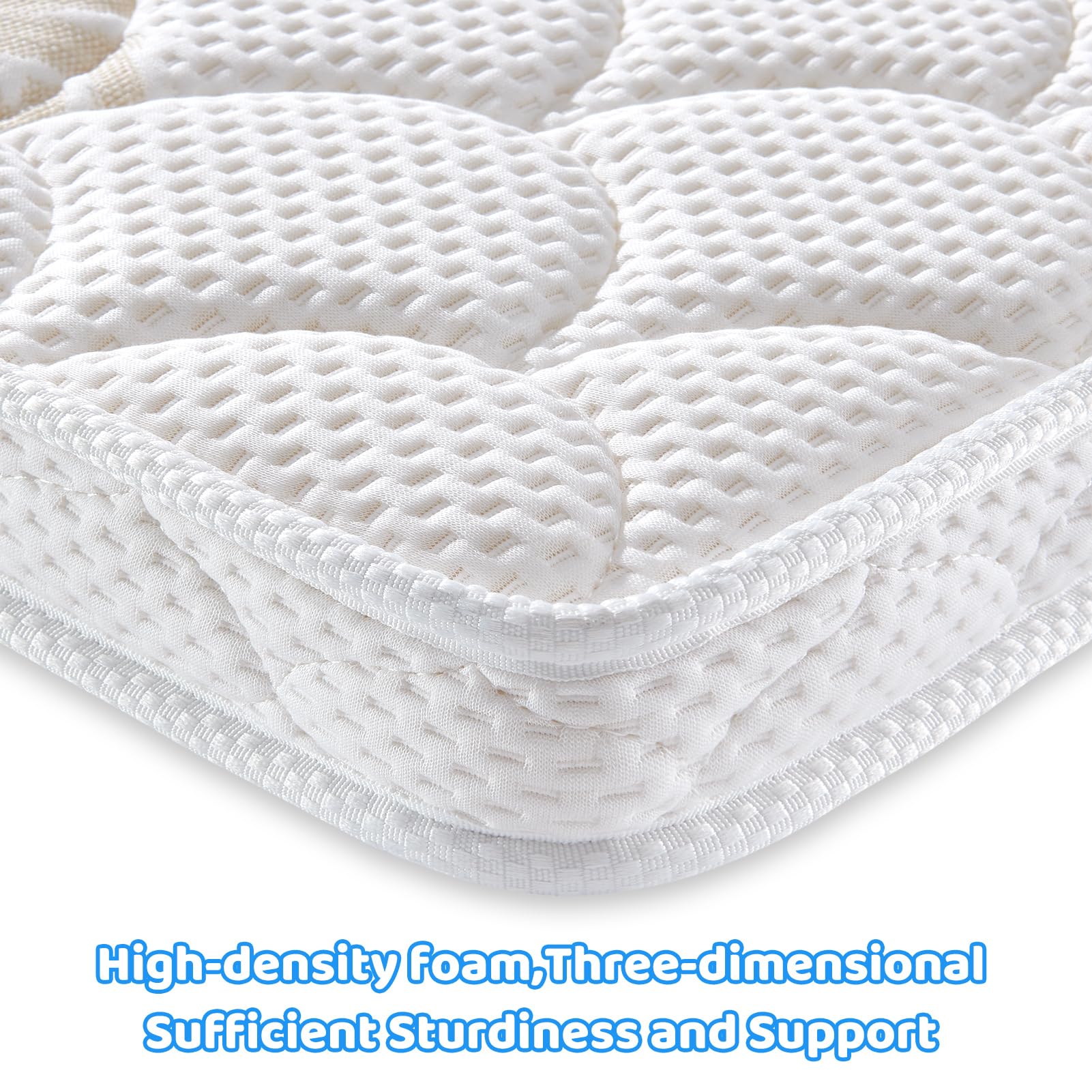 Lillibearas Pack N Play Topper odorless material closeup for baby-friendly feel.