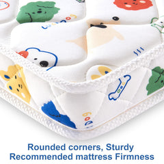 Lillibearas Premium crib mattress dual-sided design ready for flipping every few months.