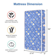 Lillibearas Premium crib mattress with firm foam core for durable support