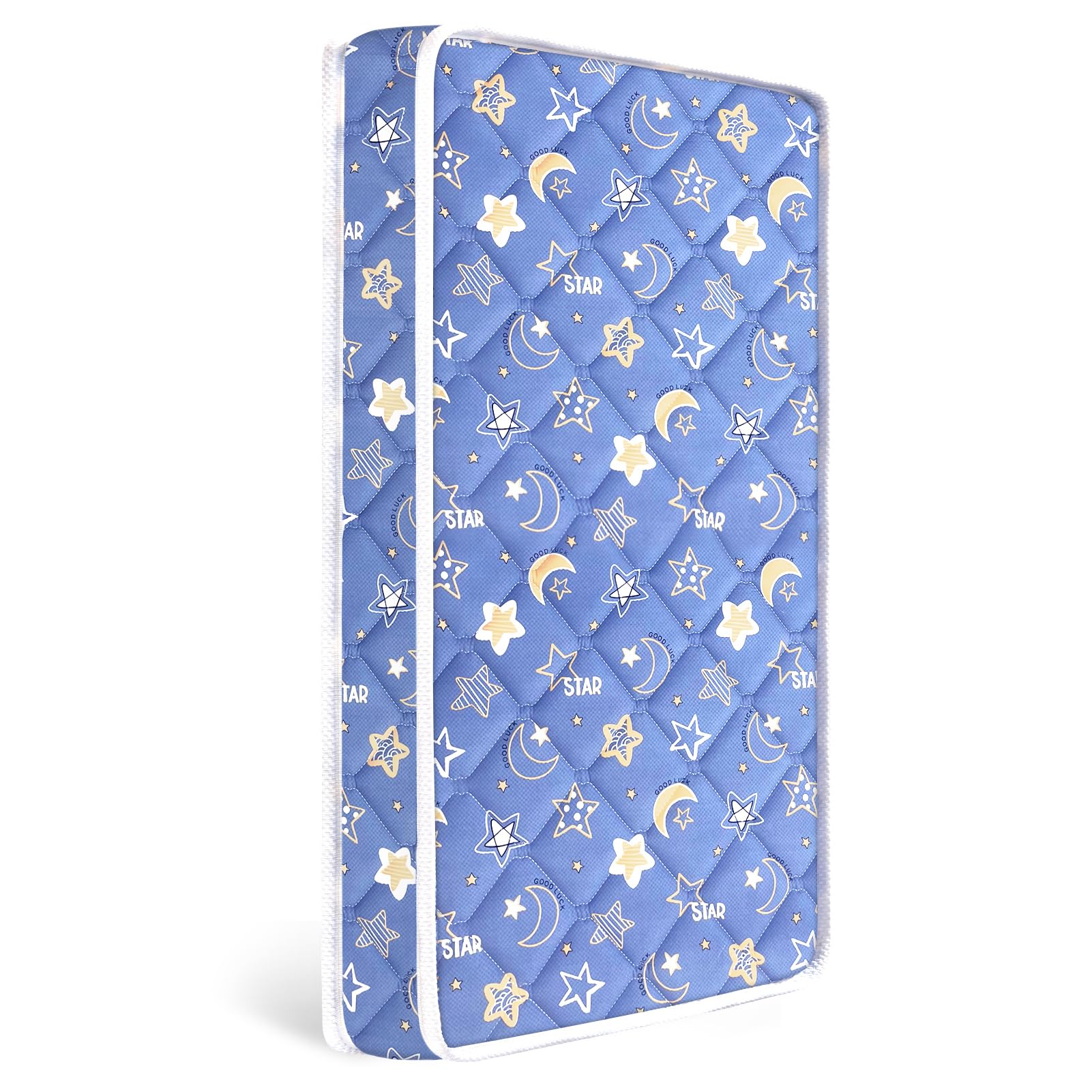 Lillibearas Premium crib mattress side profile showing sturdy support for growing babies