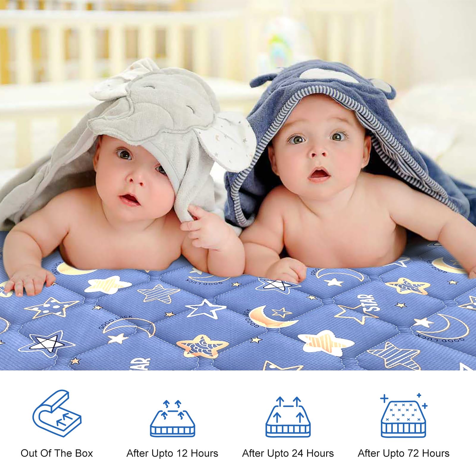 Lillibearas mattress fits standard crib and toddler bed for versatile nursery setup